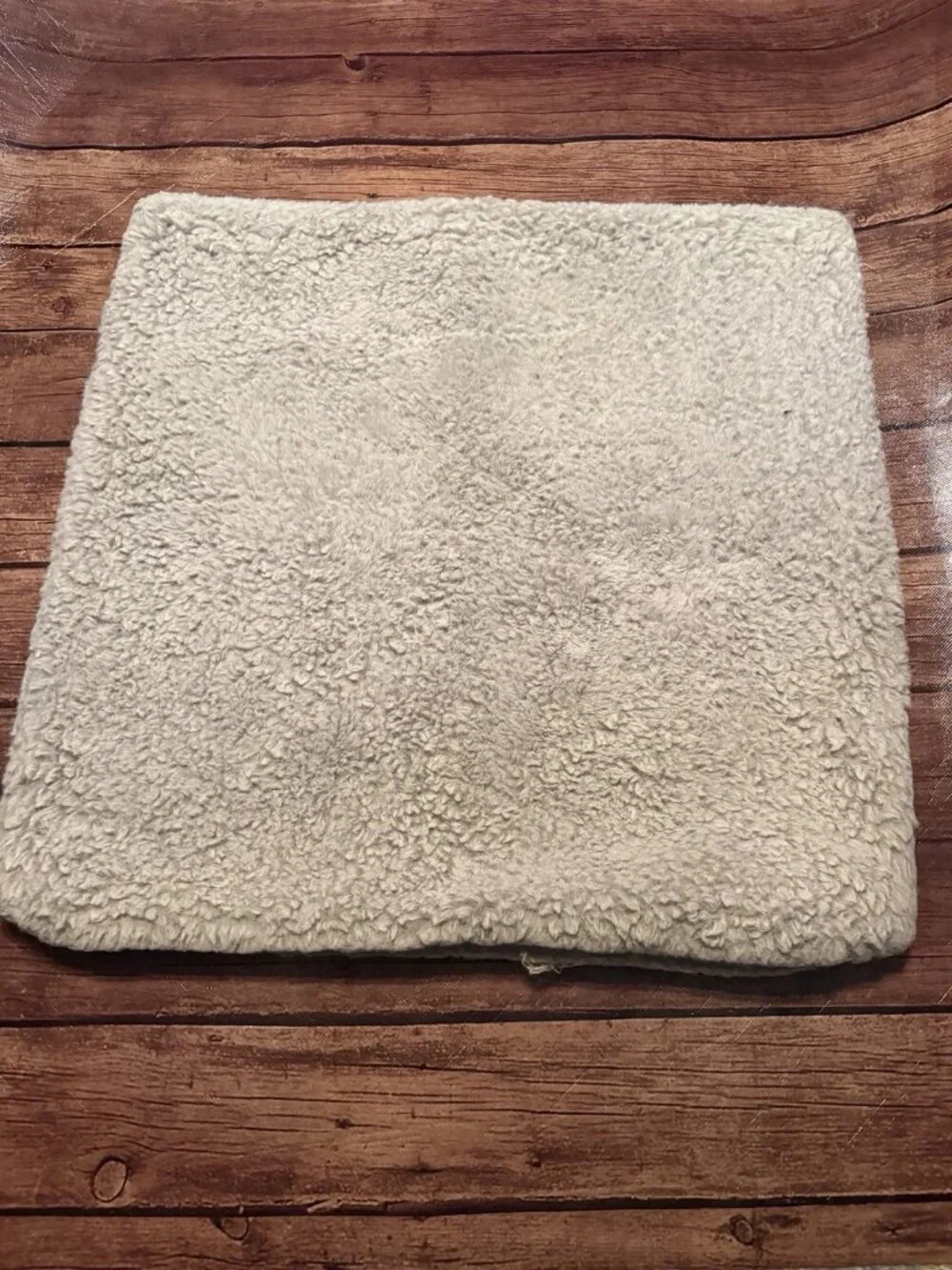 IKEA Soltulpan Light Gray Plush Pillow Cover 20” X 20”